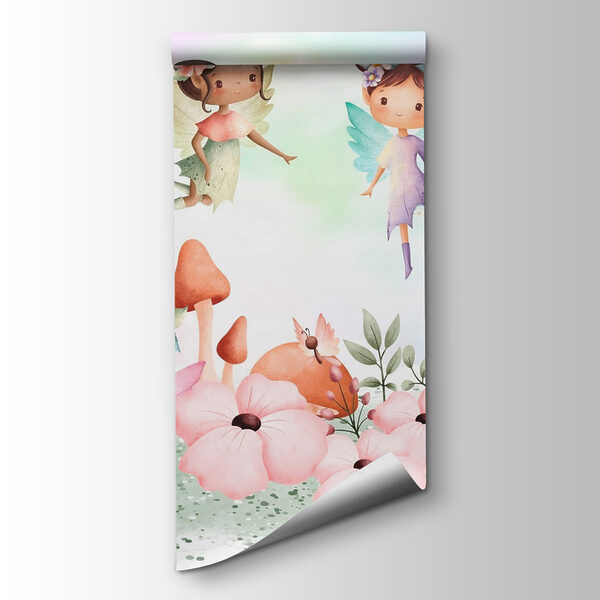 Group of fairies in a garden Group of fairies in a garden