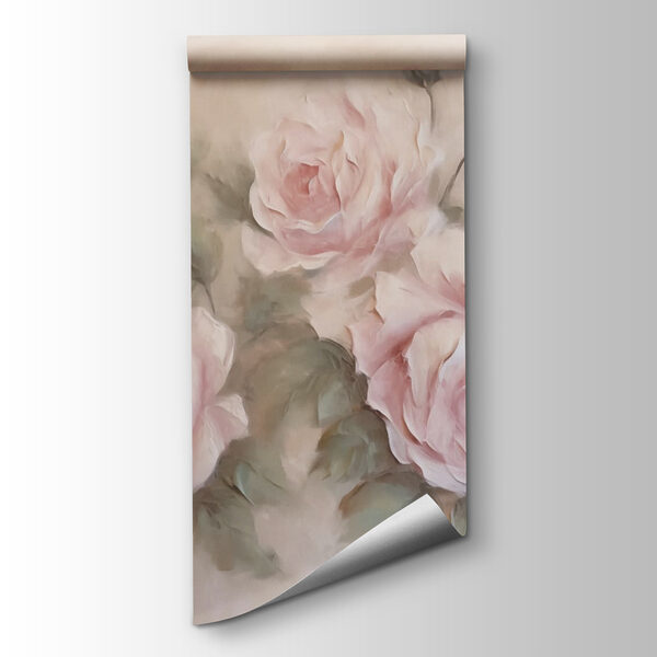 Painting of pink roses Painting of pink roses