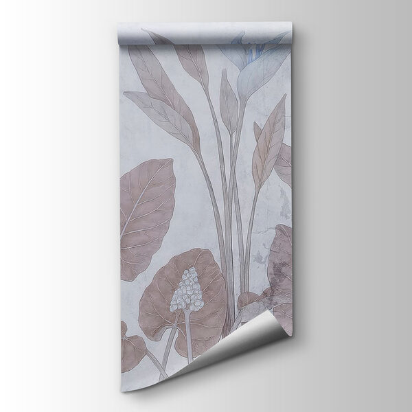 Delicate botanical design in soft tones