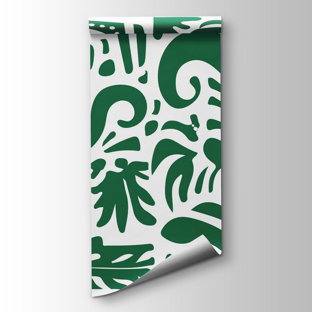 Green and white pattern
