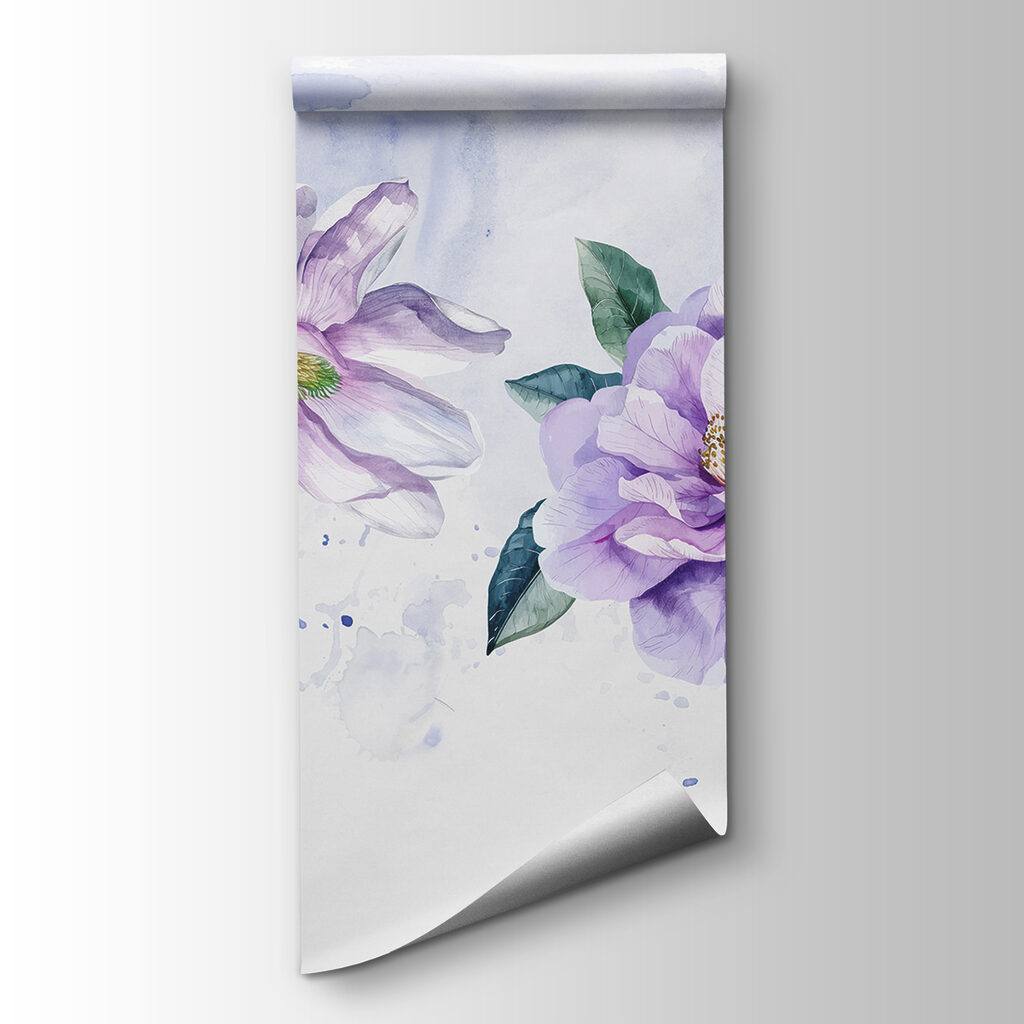 Group of flowers on a white background