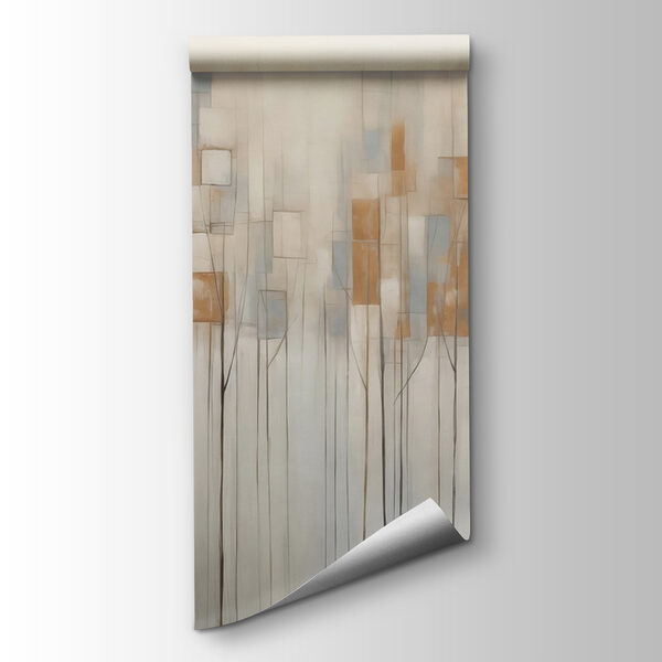 Painting of trees with squares