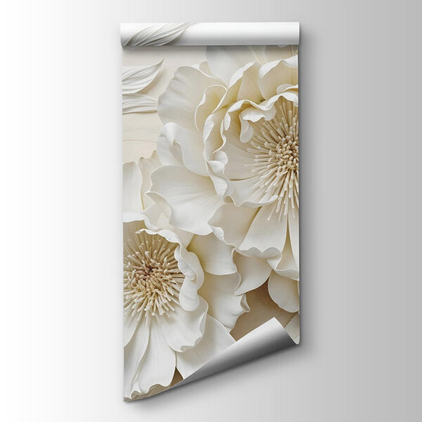 White flowers with leaves White flowers with leaves