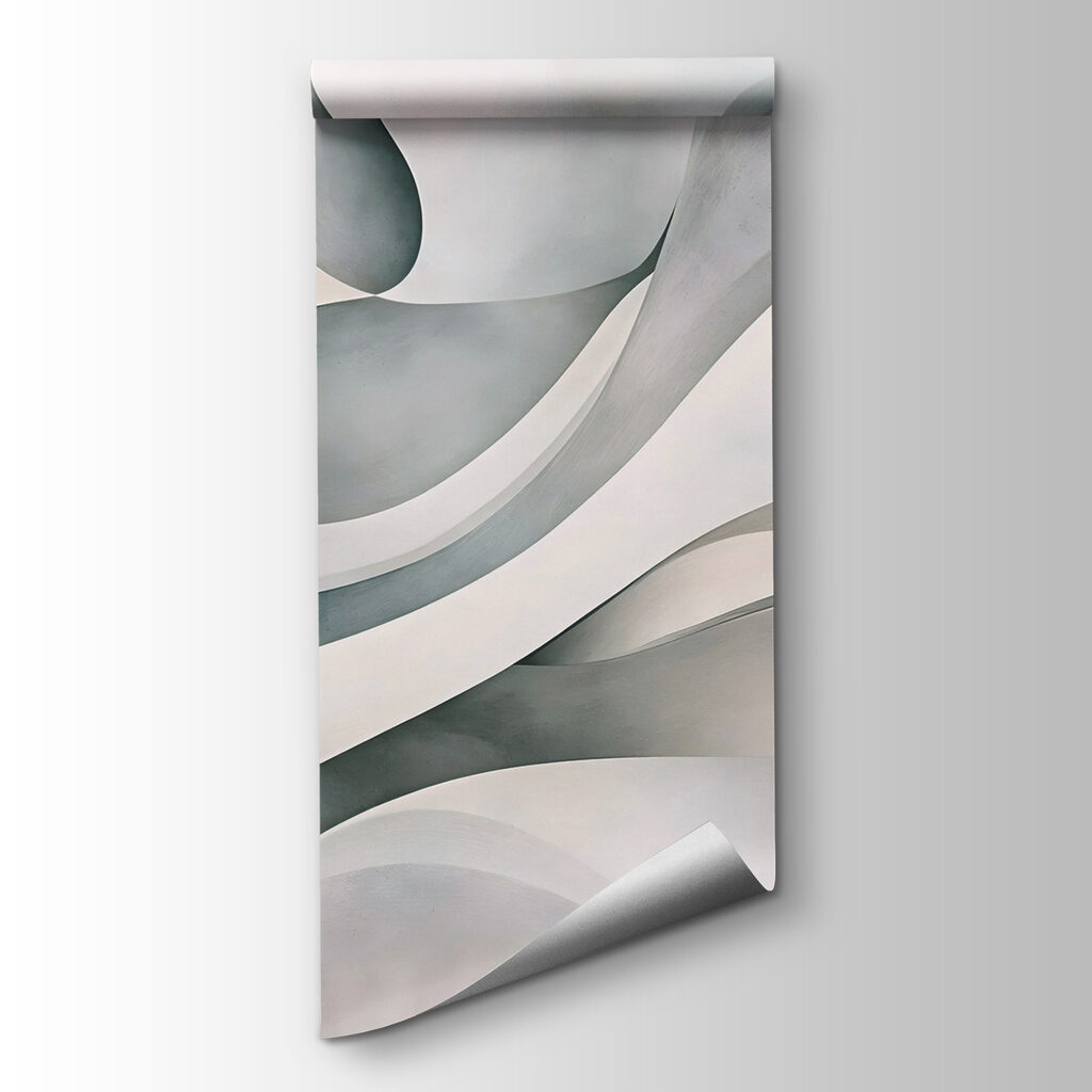 White and grey wavy lines