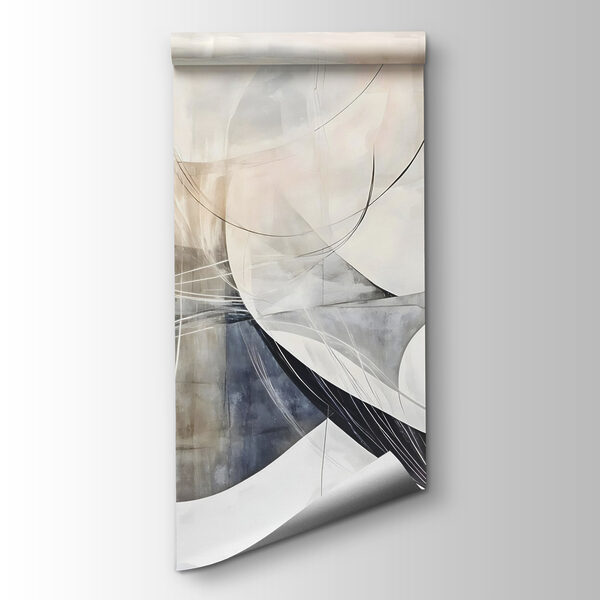 Painting of a white and grey art