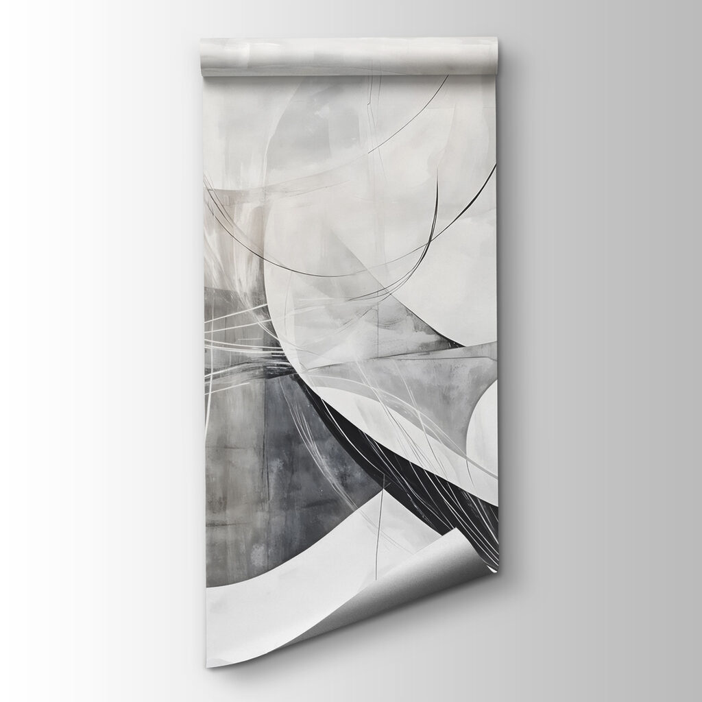 Grey and white art