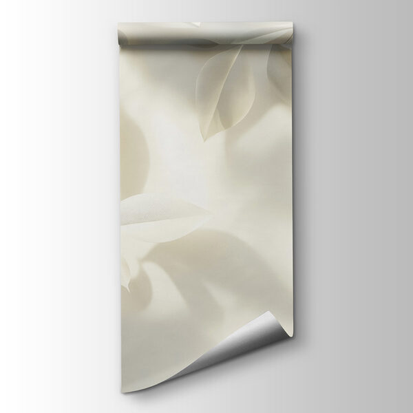 White leaves on a white surface White leaves on a white surface