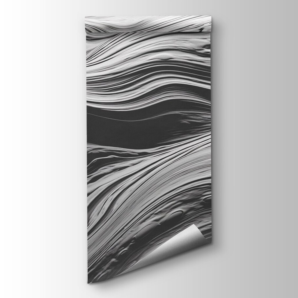 Flowing textures in monochrome tones