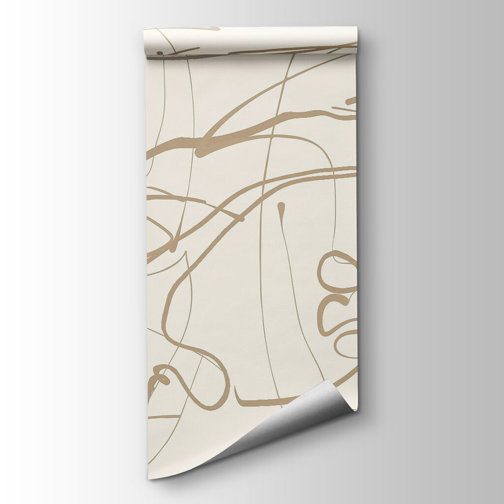 White background with brown lines White background with brown lines