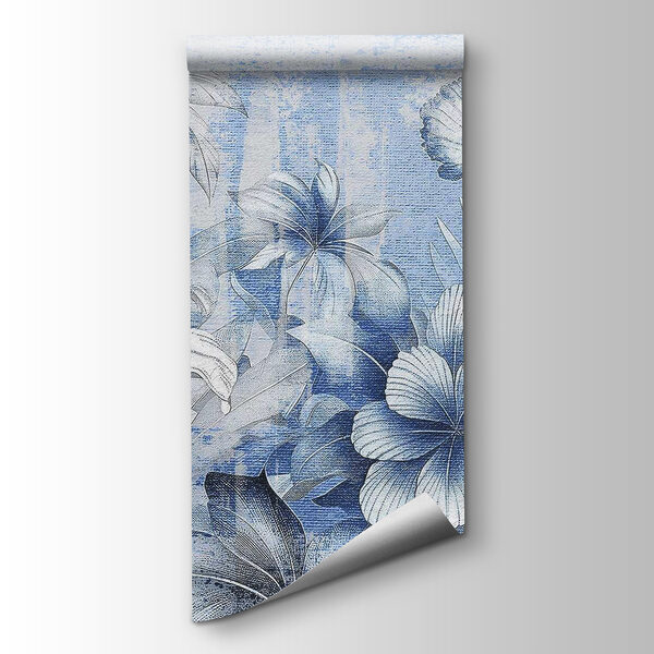 Delicate blooms in soft blue hues