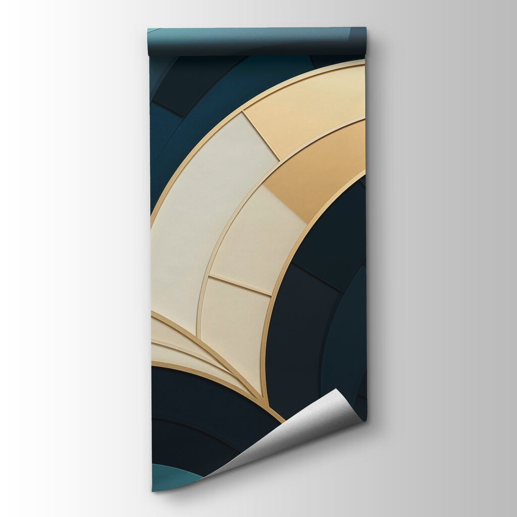 Abstract curves in calming colors Abstract curves in calming colors