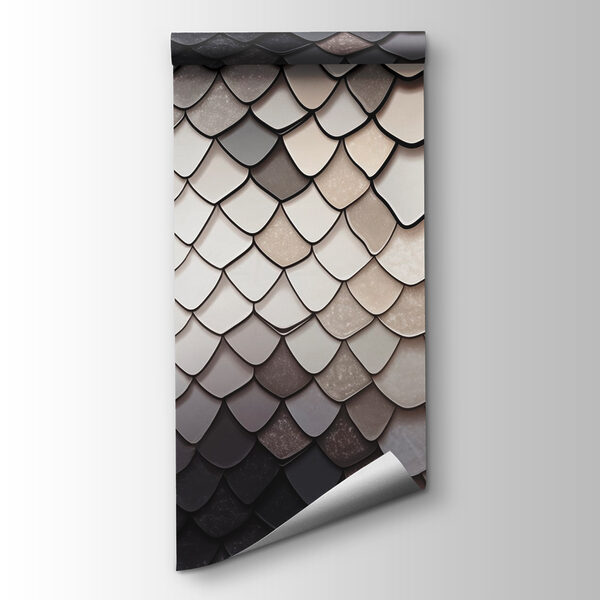 Textured scales in muted color palette Textured scales in muted color palette