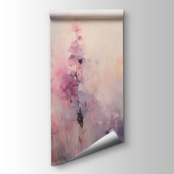 Painting of flowers in a field Painting of flowers in a field