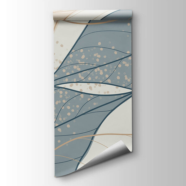 Soft hues of leaf patterns intertwine Soft hues of leaf patterns intertwine