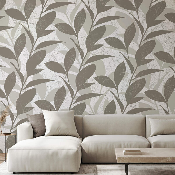 Patrón de hojas sobre fondo blanco Patrón de hojas sobre fondo blanco