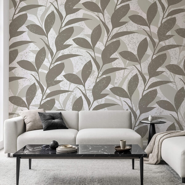 Patrón de hojas sobre fondo blanco Patrón de hojas sobre fondo blanco