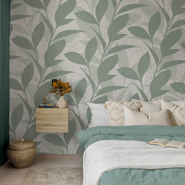 Patrón de hojas sobre fondo blanco Patrón de hojas sobre fondo blanco