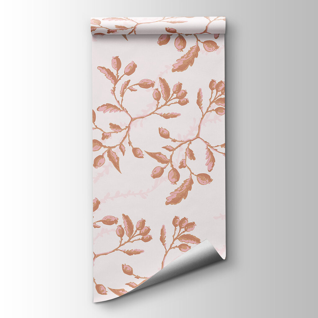 Pattern of leaves and berries Pattern of leaves and berries