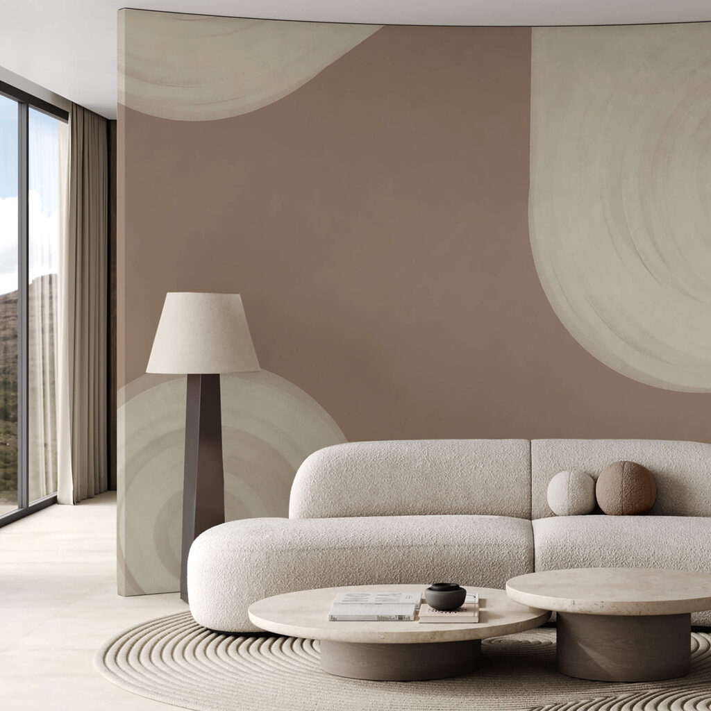 Círculos blancos en espiral