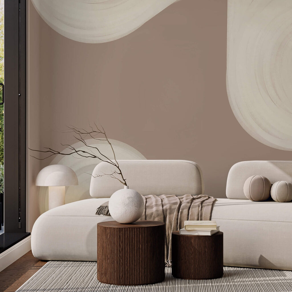 Círculos blancos en espiral