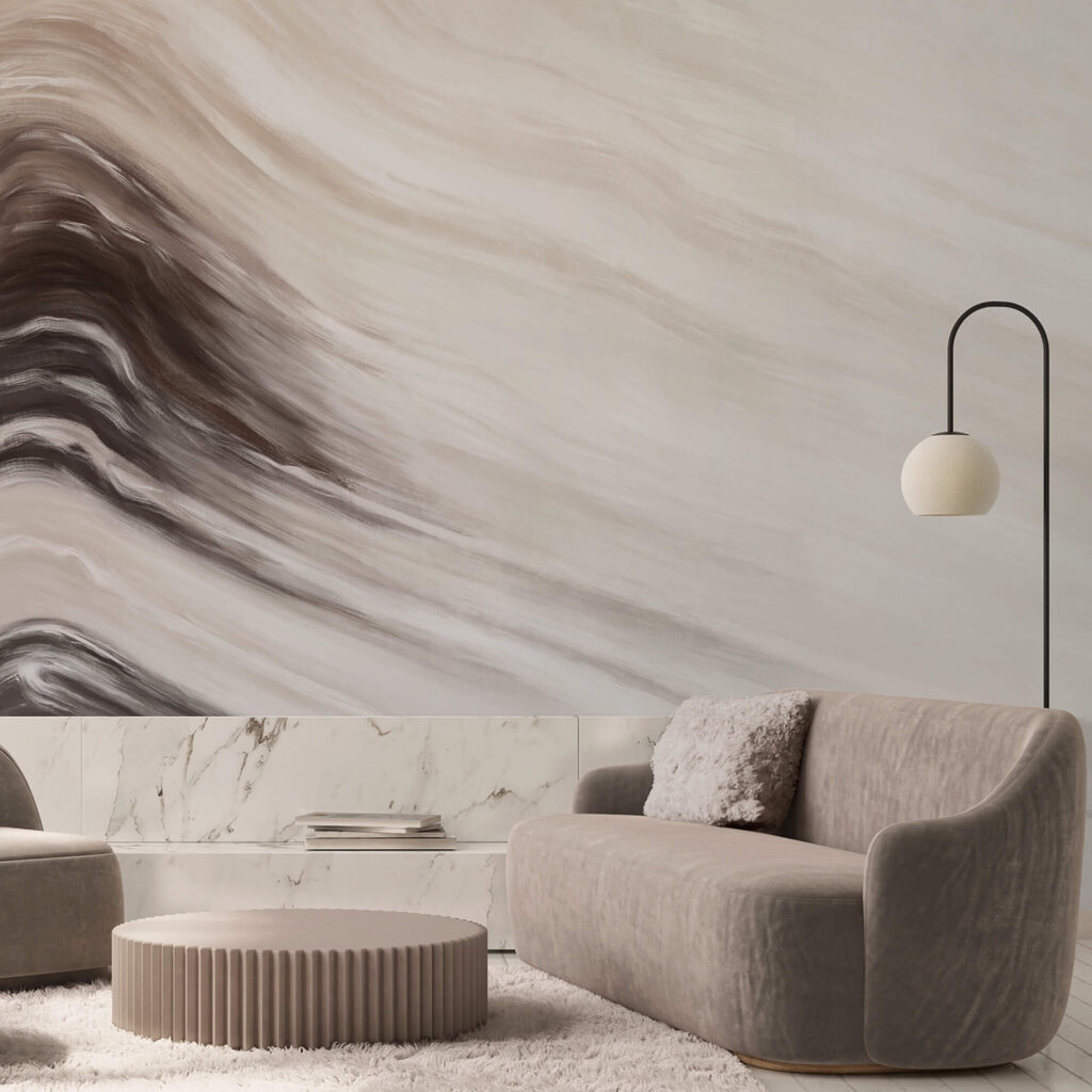 Olas abstractas en tonos suaves