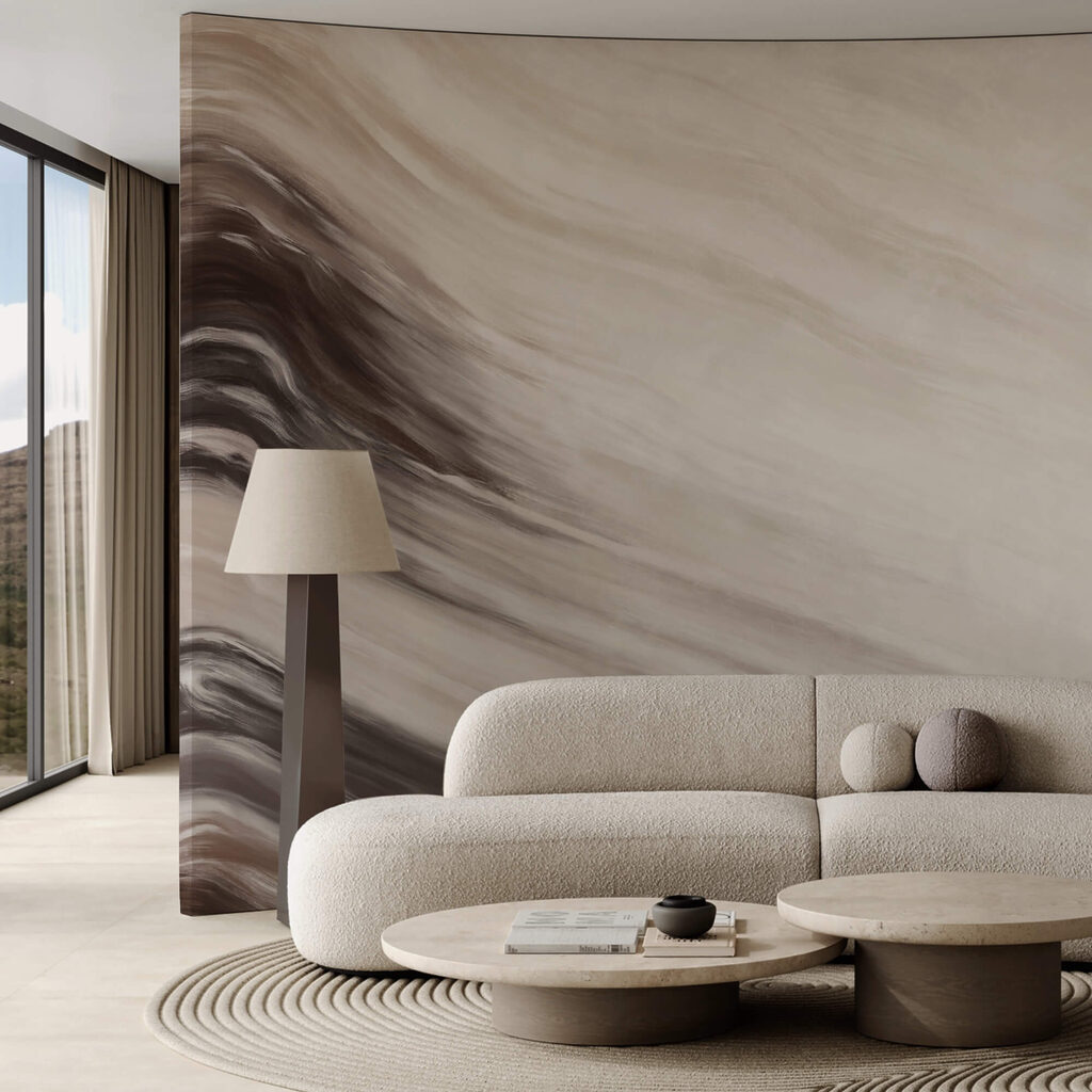 Olas abstractas en tonos suaves