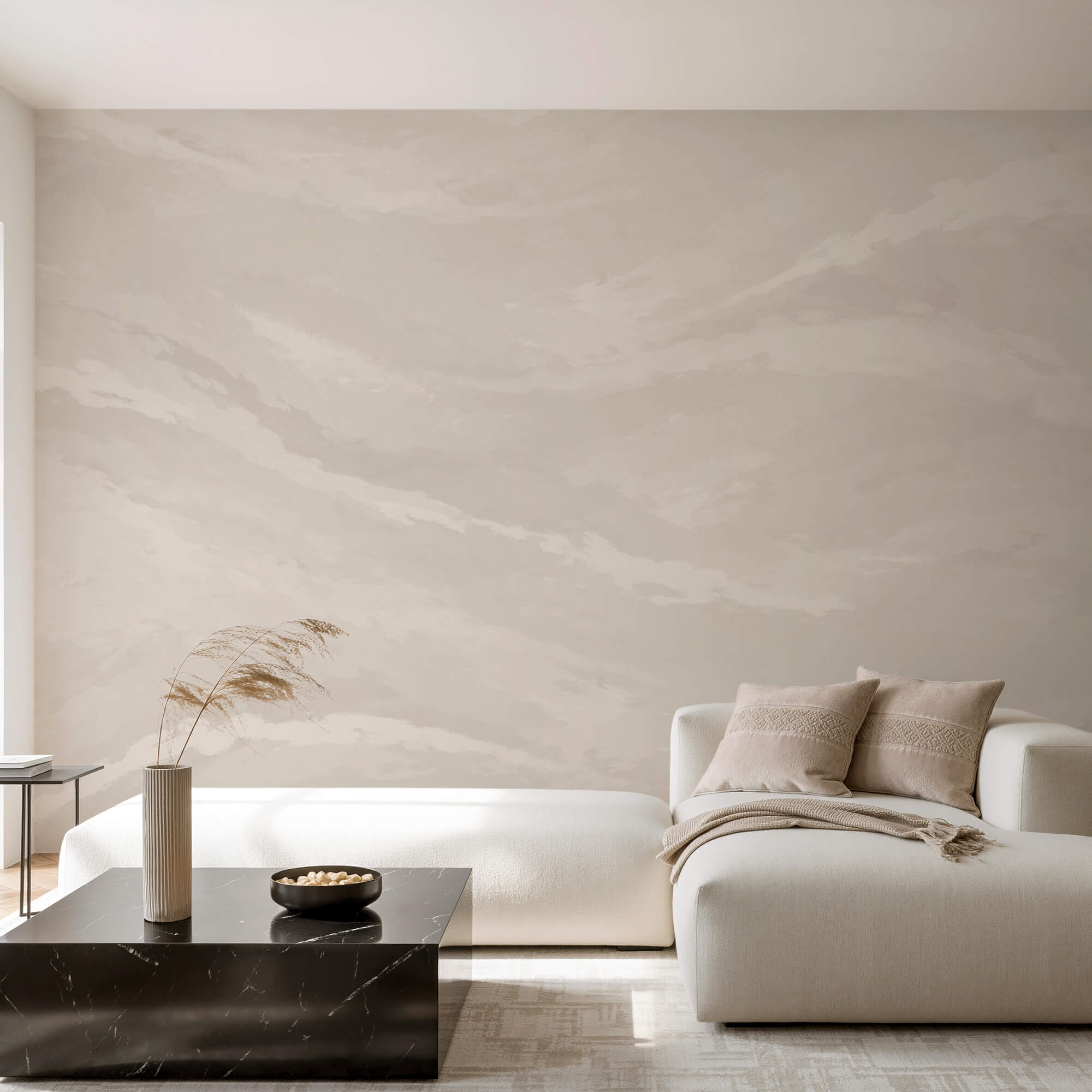 Superficie blanca con muchas nubes