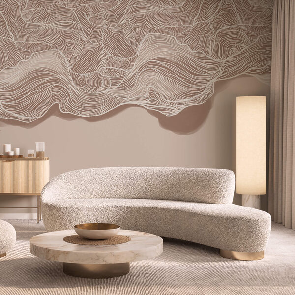 Fotomurales Patrón ondulado marrón y blanco (SKU: t00509) Fotomurales Fotomurales Patrón ondulado marrón y blanco (SKU: t00509)