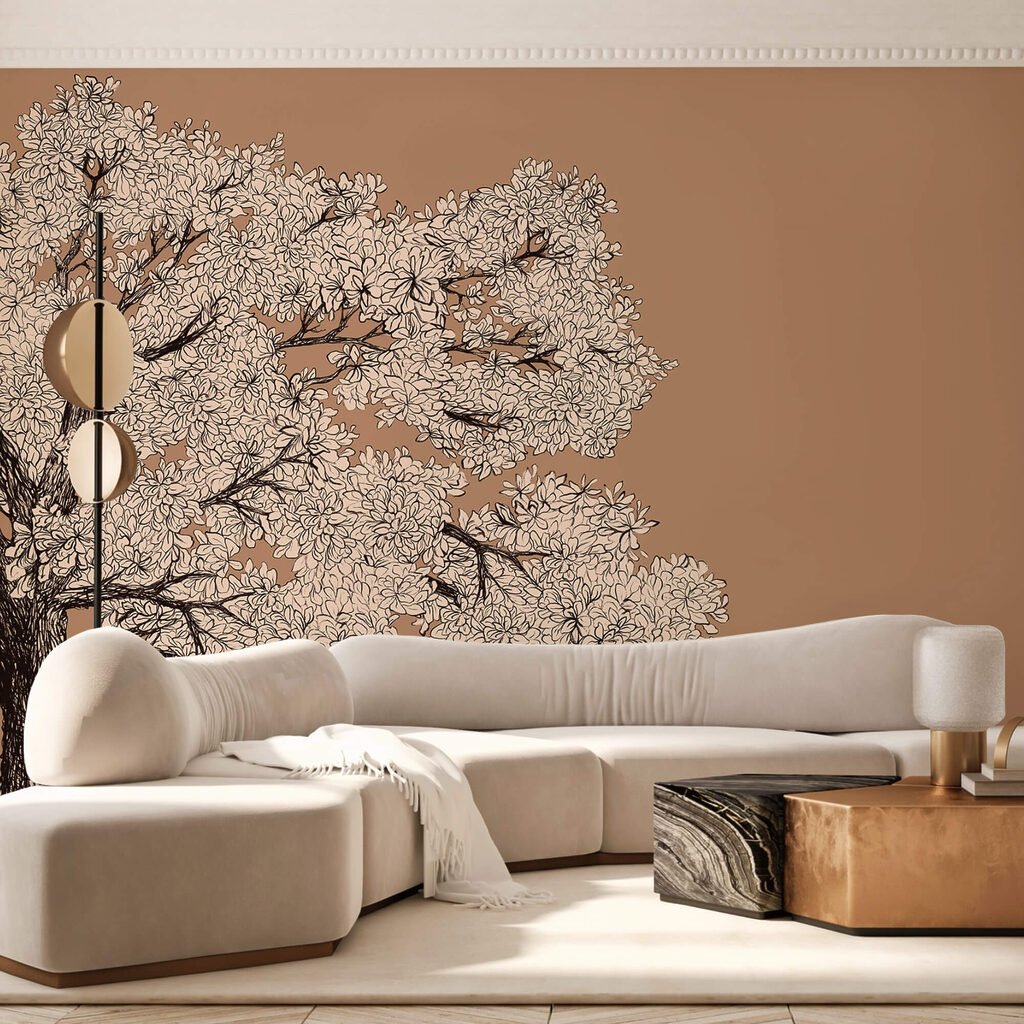 Árbol con flores blancas