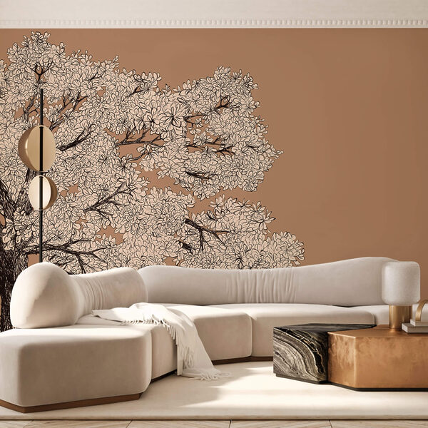 Árbol con flores blancas