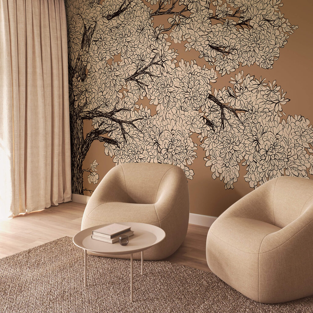 Árbol con flores blancas