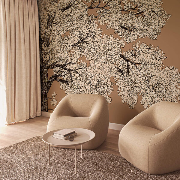 Árbol con flores blancas