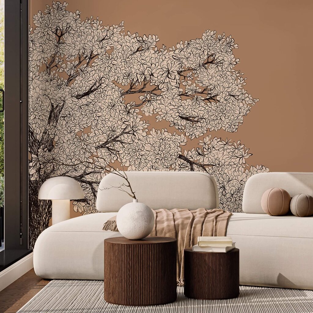 Árbol con flores blancas