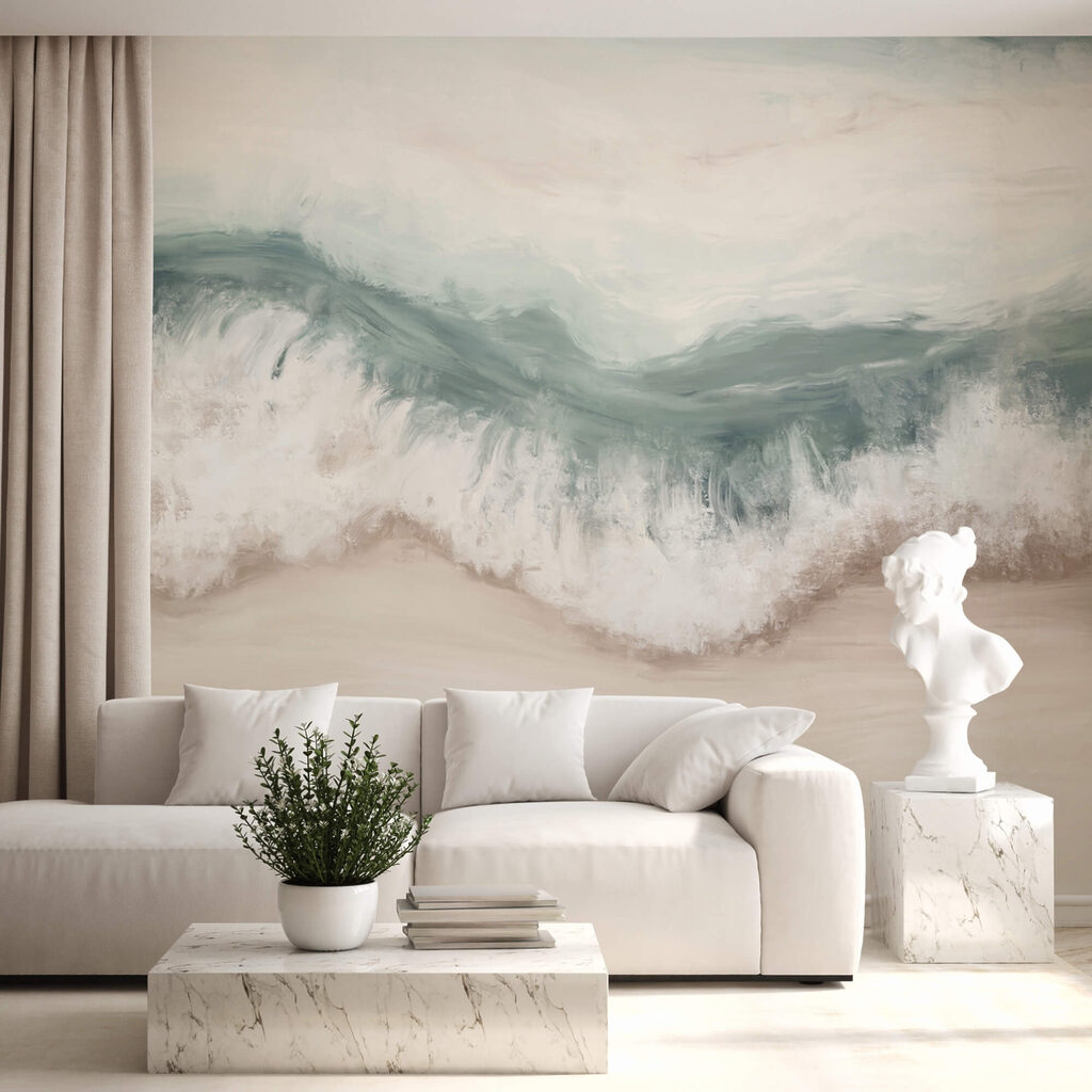 Ola rompiendo en la playa