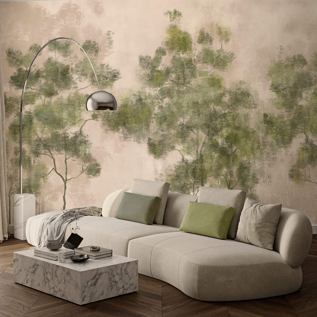 Grupo de árboles con hojas verdes