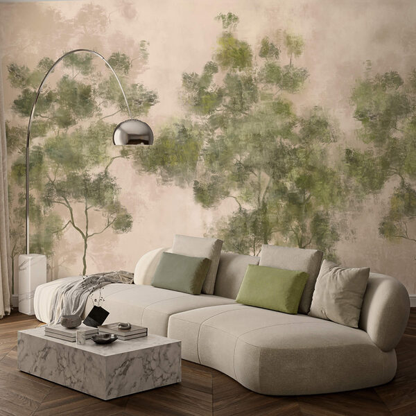 Grupo de árboles con hojas verdes