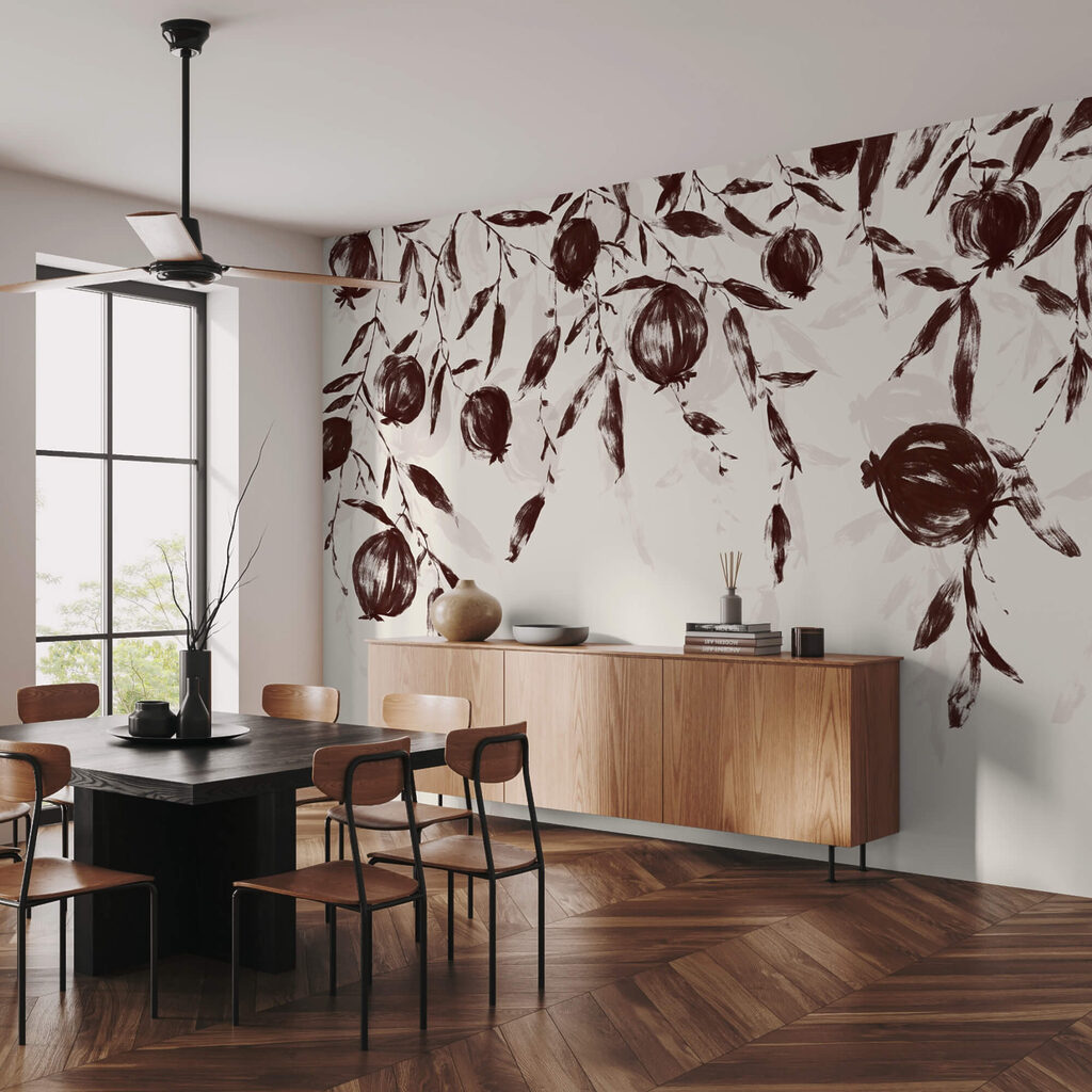 Pintura de fruta en una rama Pintura de fruta en una rama