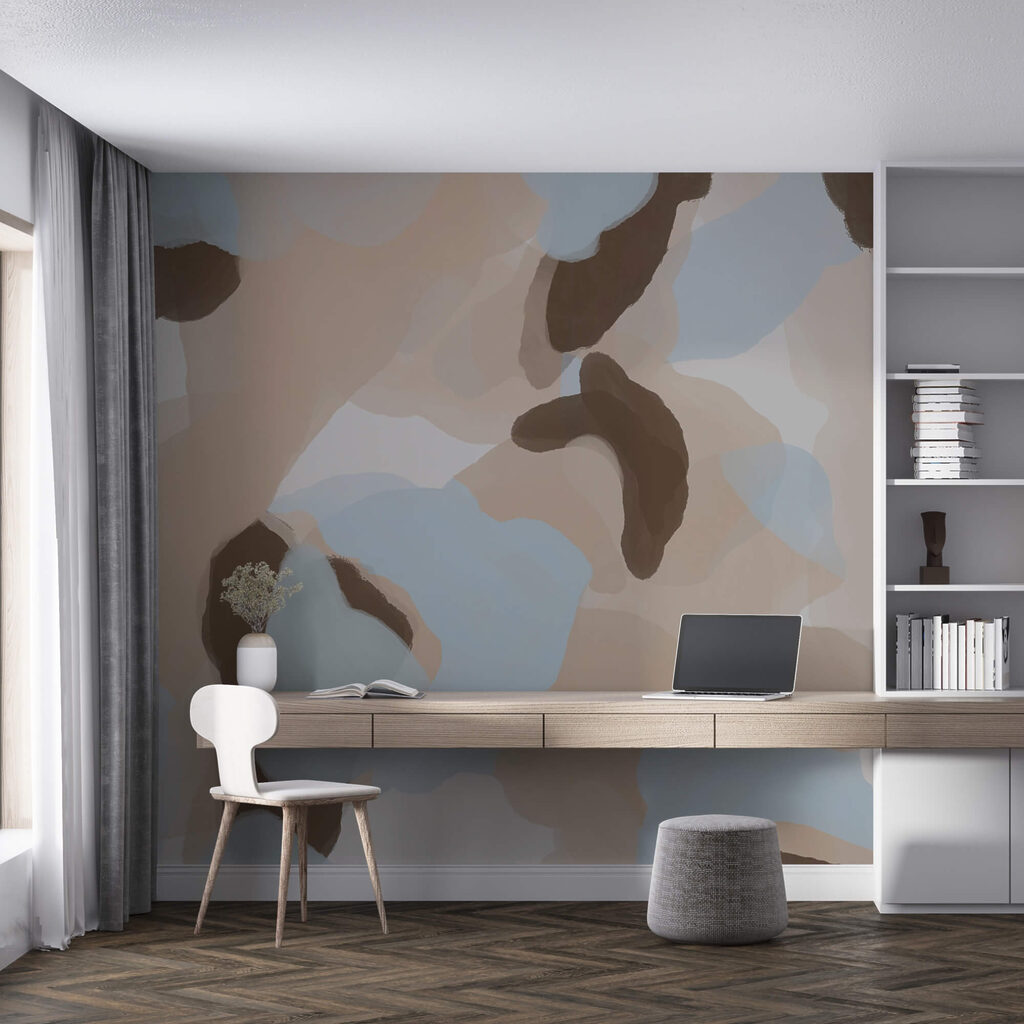 Formas abstractas en colores suaves