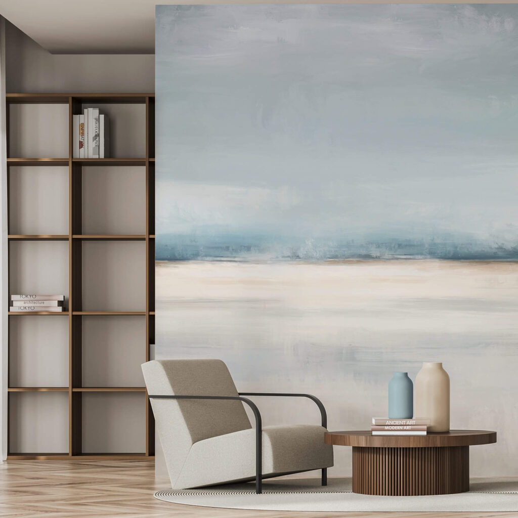 Paisaje con cielo nublado