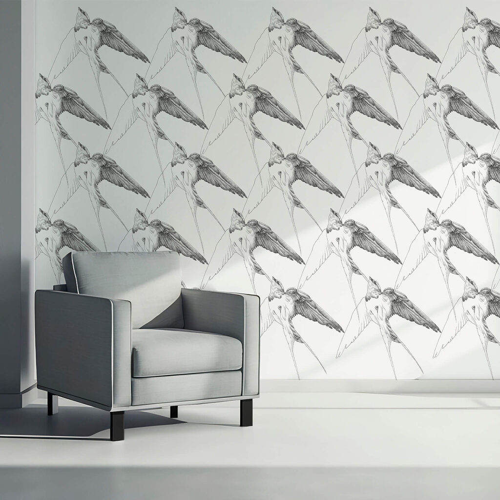 Grupo de aves con alas