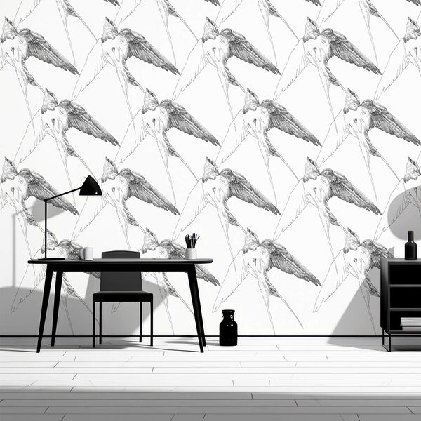 Fotomurales Fotomurales Grupo de aves con alas (SKU: t00565)