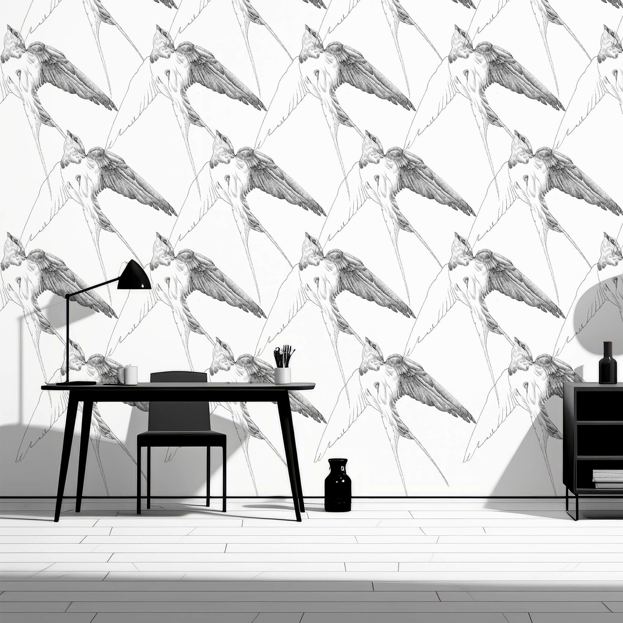 Grupo de aves con alas