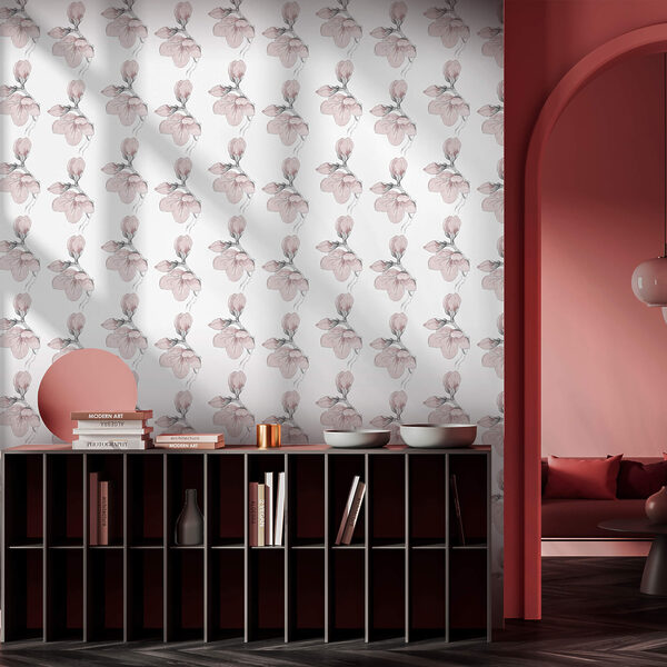 Patrón de flores sobre fondo blanco Patrón de flores sobre fondo blanco