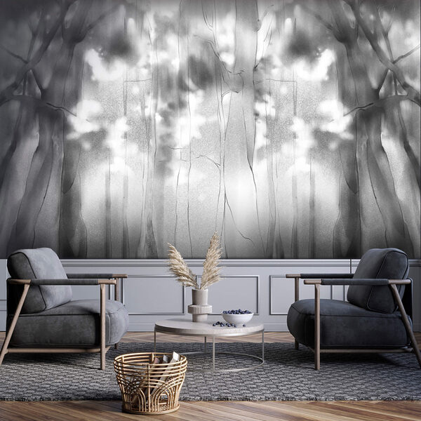 Fotomurales Imagen en blanco y negro de árboles (SKU: t00567) Fotomurales Fotomurales Imagen en blanco y negro de árboles (SKU: t00567)