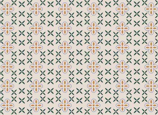 Pattern of flowers on a white background