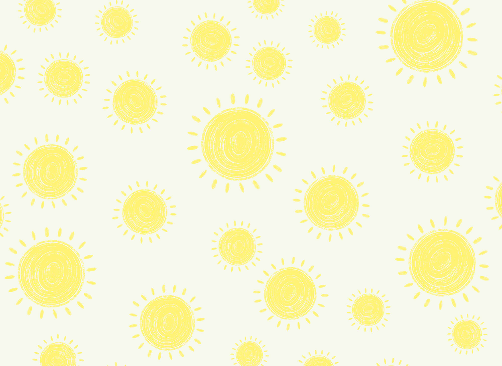 Pattern of yellow sun