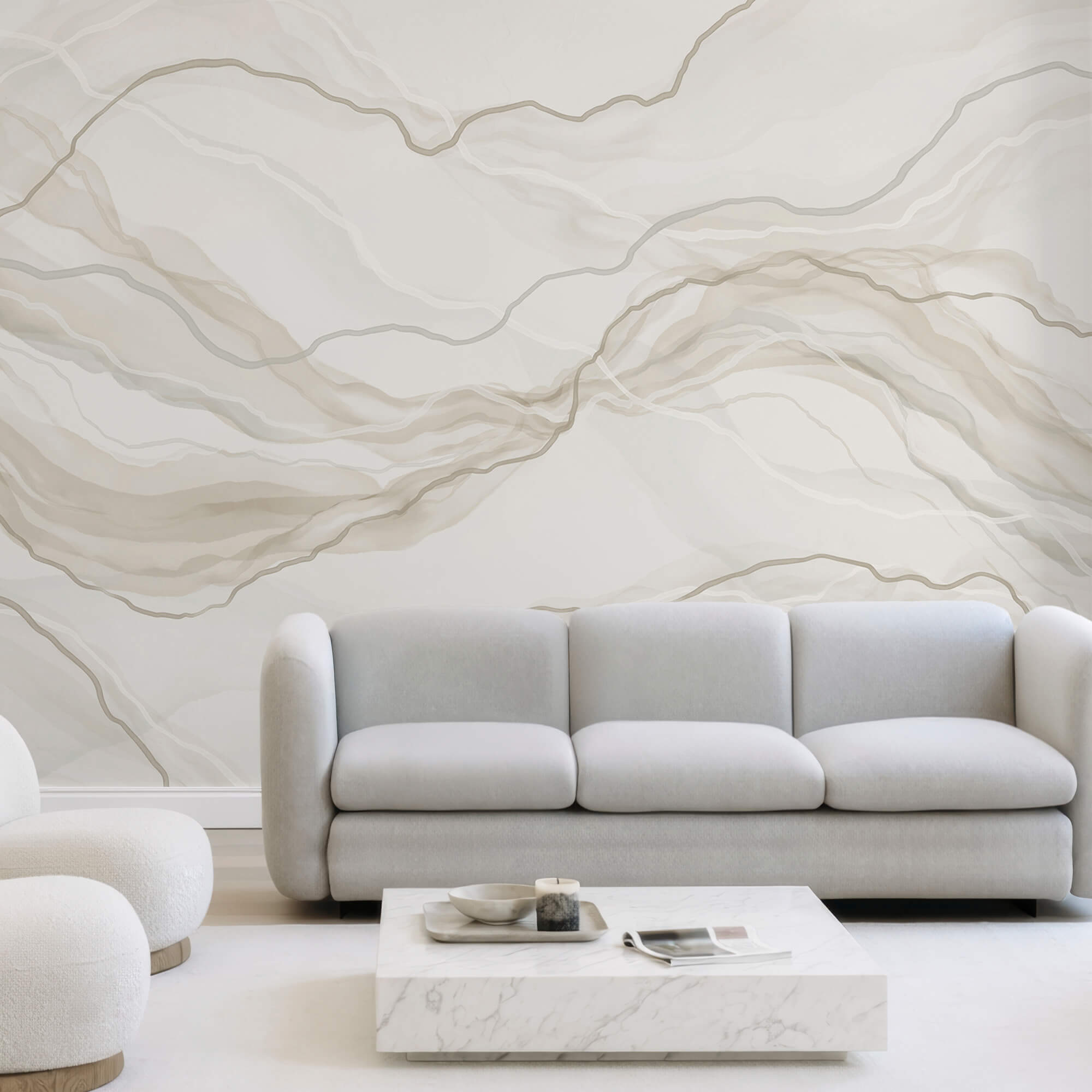 Superficie veteada en blanco y gris