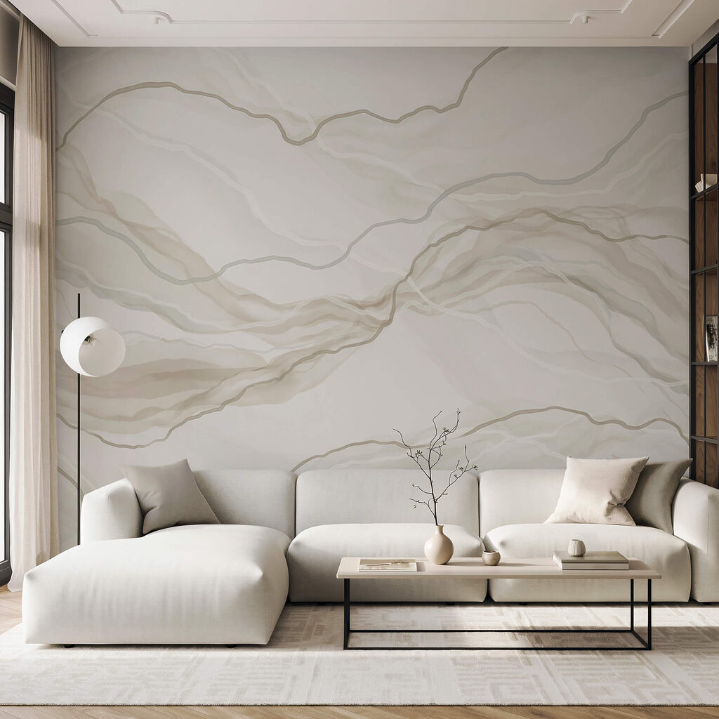 Superficie veteada en blanco y gris