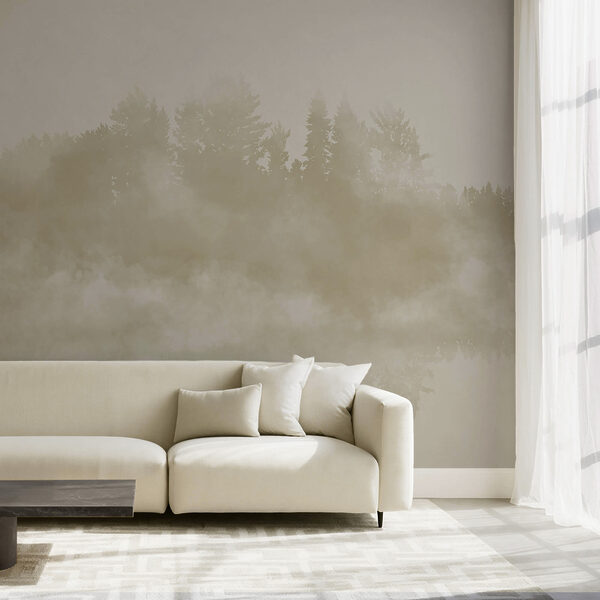 Nube de humo y árboles Nube de humo y árboles