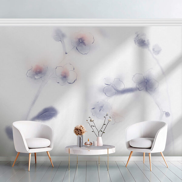 Pétalos suaves en delicadas acuarelas